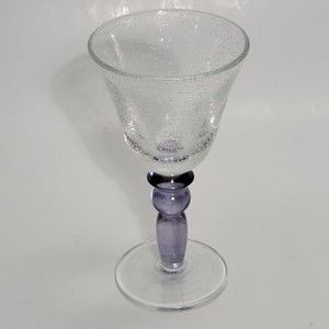 Pottery Barn Purple Bubble Wine Gobblets